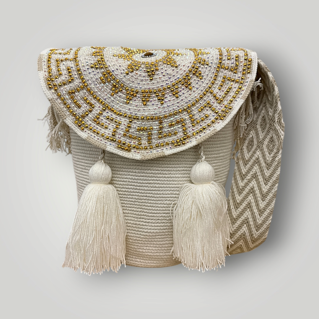 Fusa  Wayuu Bag White