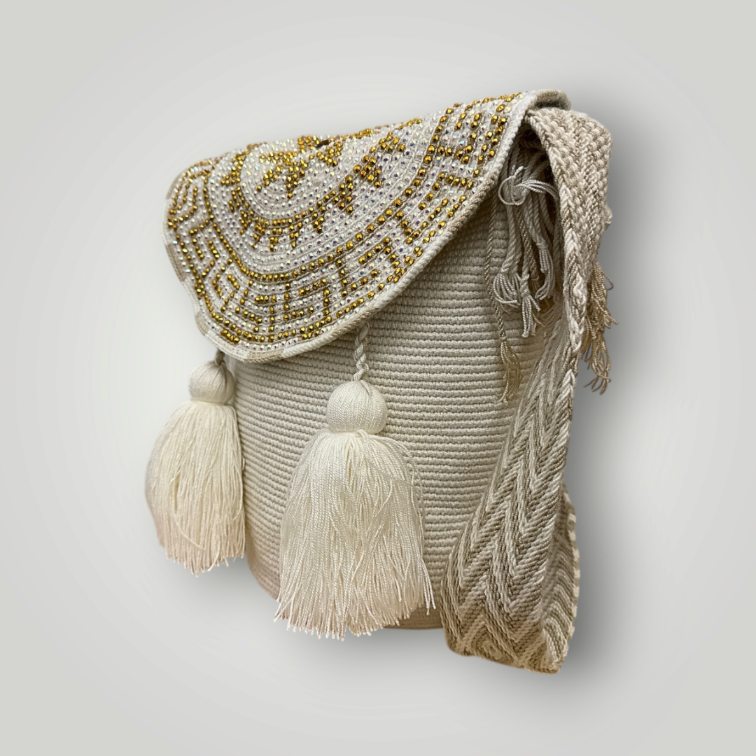 Fusa Wayuu Bag White