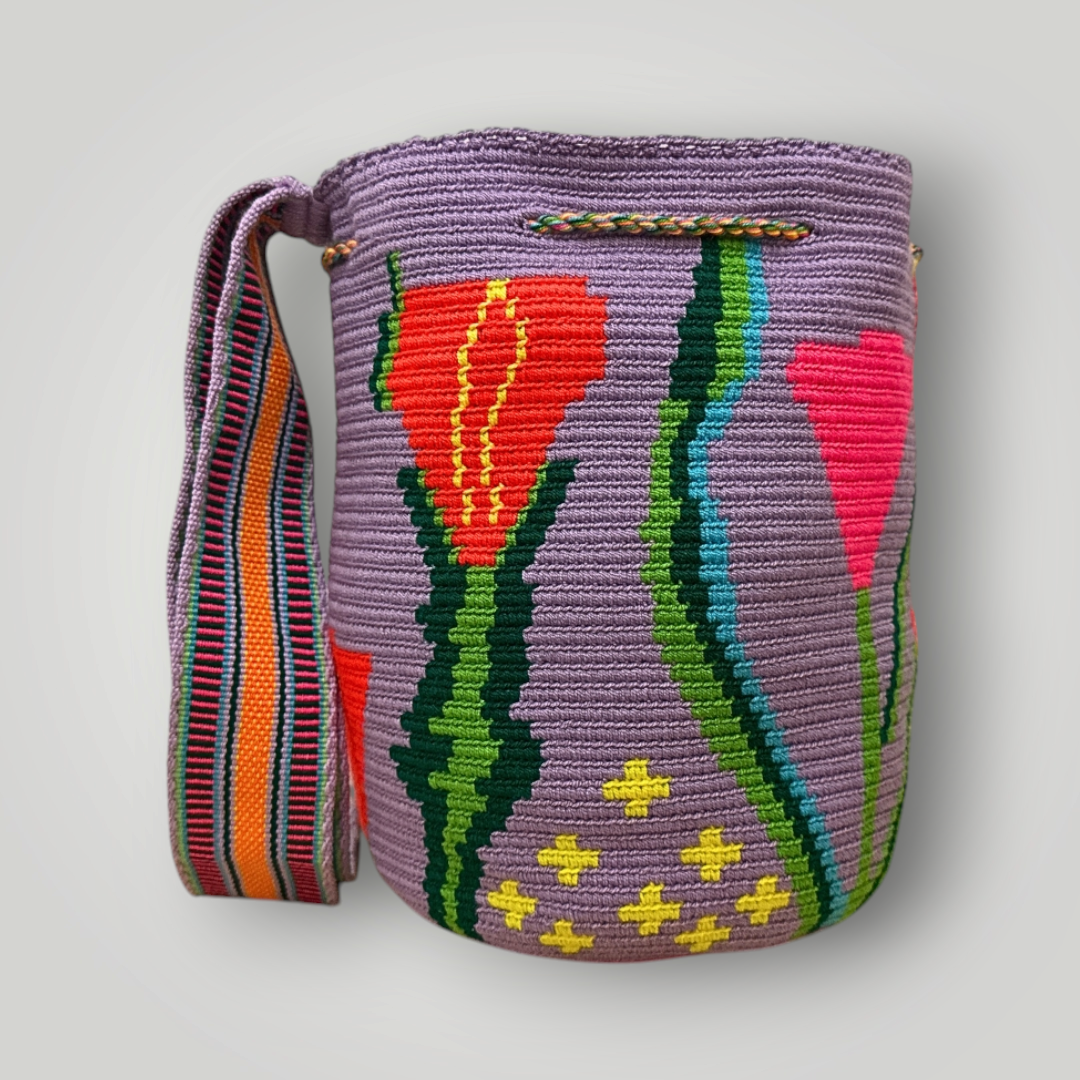 Handwoven Wayuu mochila bag