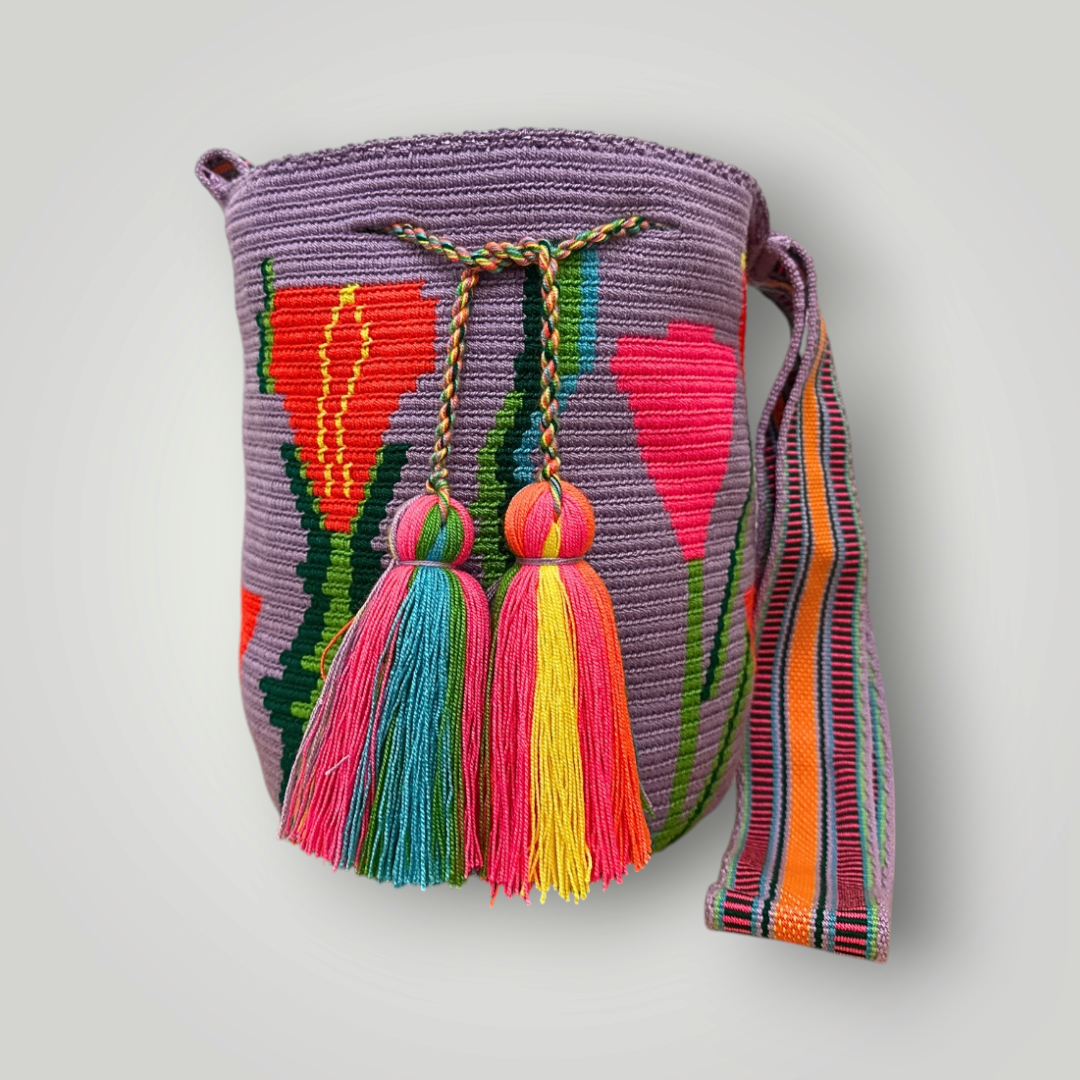 Handwoven Wayuu mochila bag